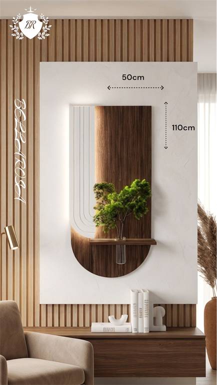 تصميم جداري فاخر بطابع فني عصري