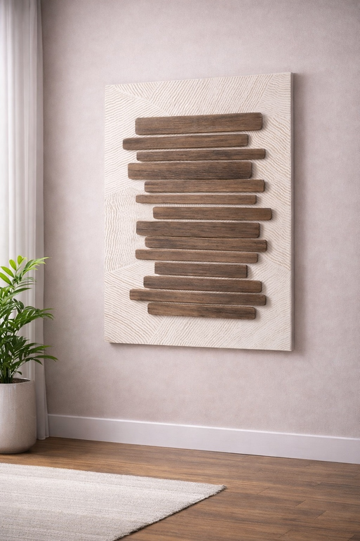 لوحة جدارية بتصميم هندسي عصري وأنيق