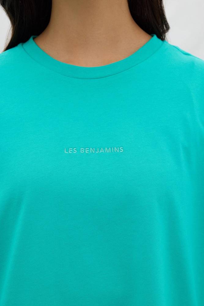 تي شيرت أخضر خلفي نسائي Les Benjamins تركي