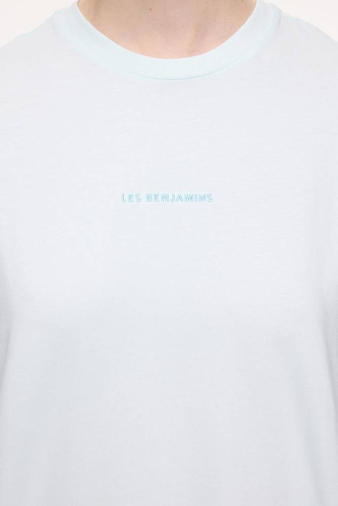 تيشيرت أزرق فاتح للجنسين Les Benjamins تركي