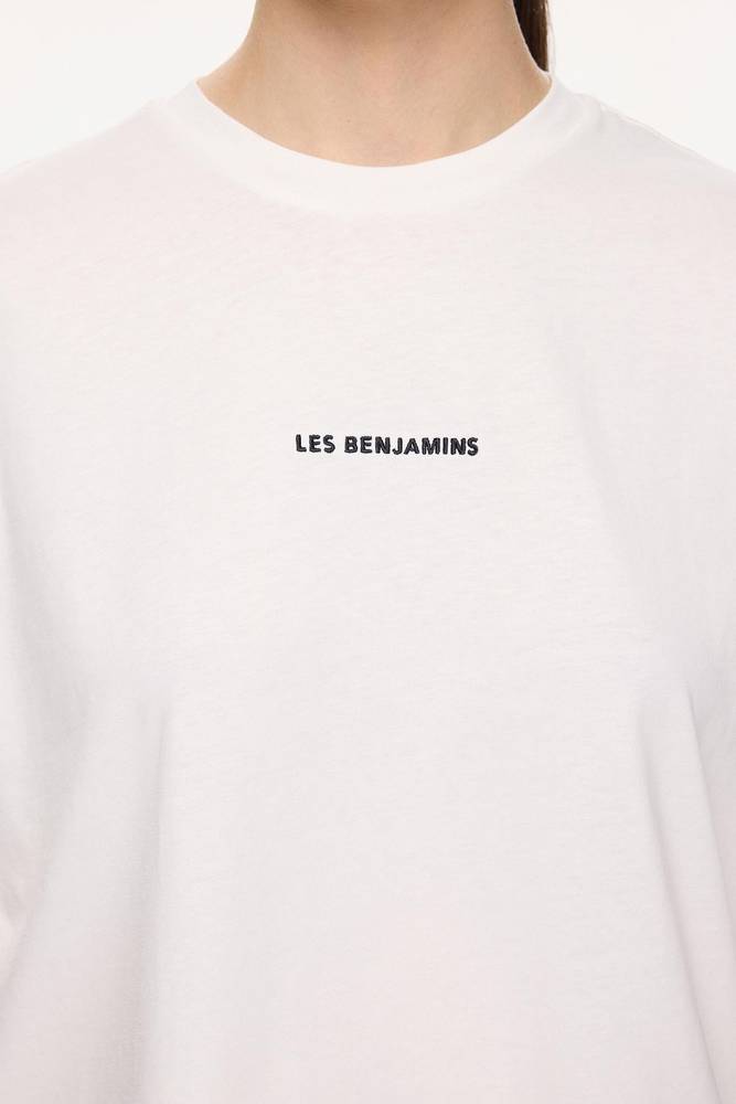 تي شيرت بأكمام قصيرة 306 - أبيض - نسائي - Les Benjamins - تركي أصلي