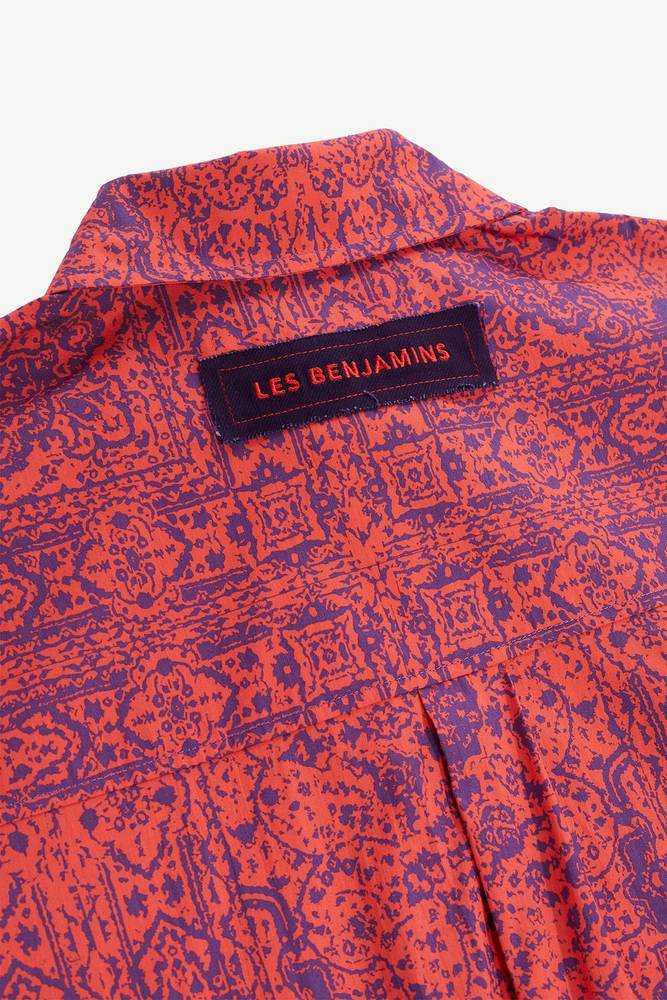 قميص 806 - أحمر - قميص نسائي عصري - Les Benjamins - تركي أصلي