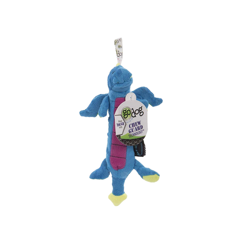 GoDog Skinny Dragon Blue S Toy for Dogs