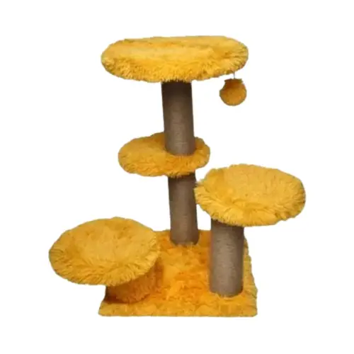 Feline Go Scratching Tree Yellow 62x62x71cm