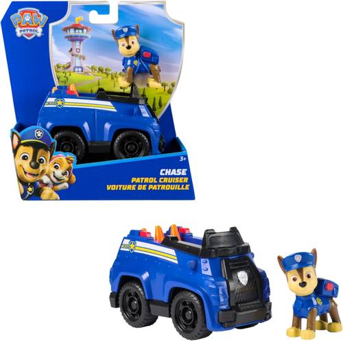 PAW PATROL, Police Vehicle with Chase Toy Figure (Sustainable Basic Vehicle/Basic Vehicle) Toy for Children from 3 Years