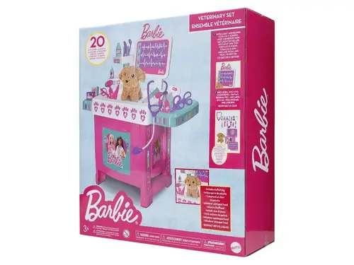 Veterinario Clinica De Mascotas Barbie Set De Veterinaria BARBIE Con ​​Luz Y Sonido