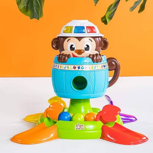 BRIGHT STARTS-69-Hide 'n Spin Monkey™ Activity Toy