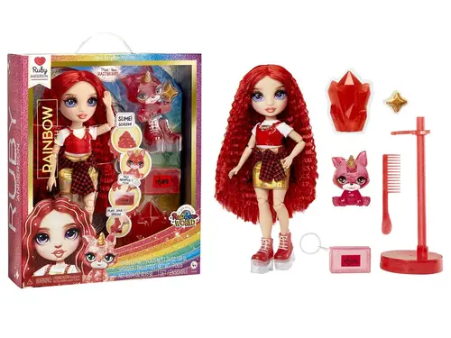 MGA Entertainment Classic Rainbow Fashion Doll- Ruby (red) 120179-EU 
