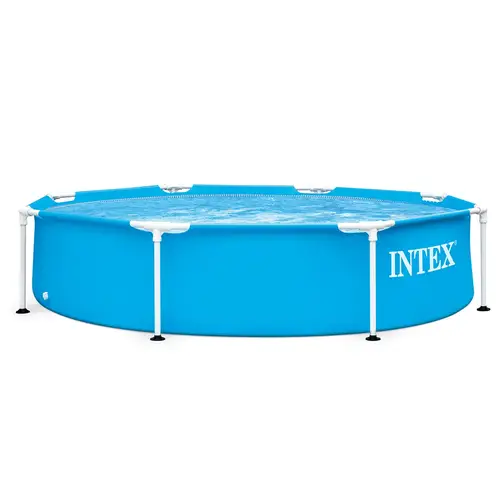 مسبح انتكس عمدان دائري Metal Frame round tubular pool kit 2,44x0,51m.