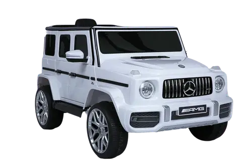 Mercedes Benz G63 R/C 12V (White) سيارة شاحن كهرباء من عمر 2 سنوات الي 5