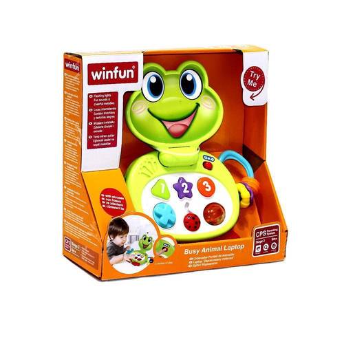 لعبة WinFun Laptop Frog التفاعلية مع الضوء والأصوات