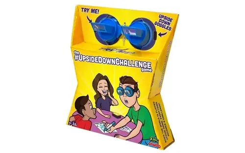 Vango Upside Down Challenge Game for Kids & Family, Complete Fun Challenges with Upside Down Goggles