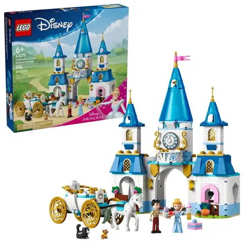 5702017814636 LEGO DISNEY PRINCESS 43275 Cinderella's Castle and Horse Carr