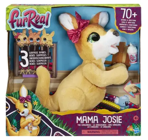 furReal Mama Josie the Kangaroo Interactive Pet Toy, 70+ Sounds &