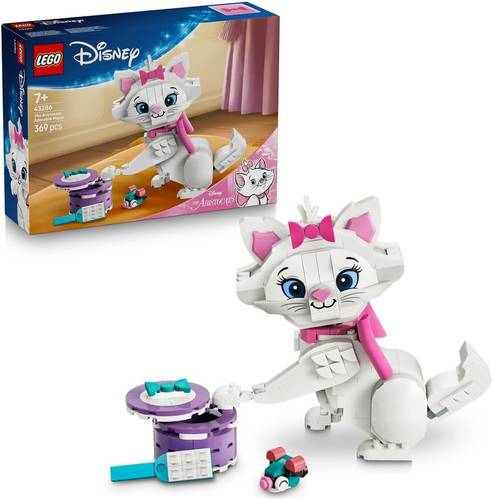 ليغو Disney‏ ماري المحبوبة من فيلم قطط ذوات، لعبة بناء للأطفال بعمر ٧ سنوات وأكثر، تضم شخصية ديزني القابلة للتحريك، هدية ديزني للأطفال (٣٦٩ قطعة) 43286