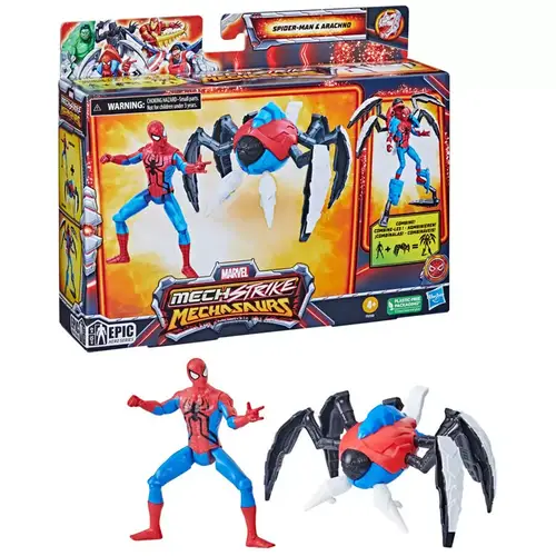 Marvel Mech Strike Mechasaurs Spider-Man with Arachno Mechasaur 
