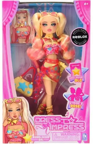 Roblox Dress to Impress Bubblegum Gal 11.5-Inch Doll [Includes DLC Code!]