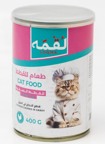 معلبات لقمة بالدجاج والمرق للقطط الصغيرة 400ج