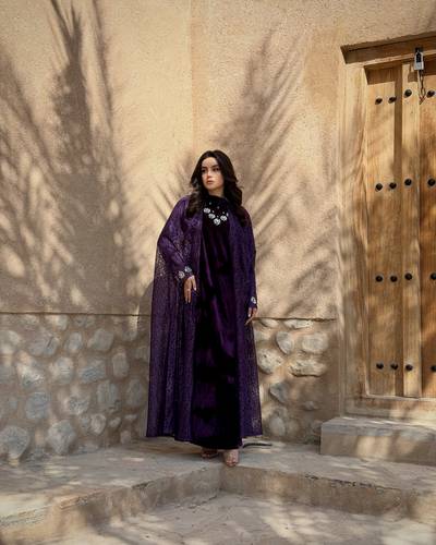 Velvet Luxury Dress- Purple