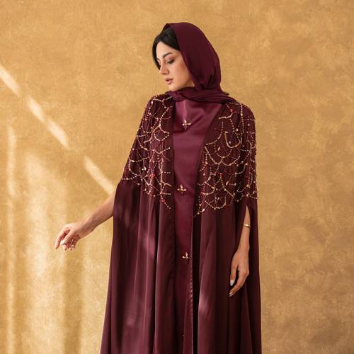 Maroon Luxury Dress