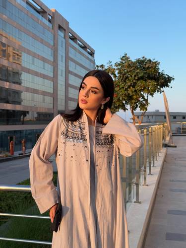 Linen Abaya with Inner Dress 4.1.1