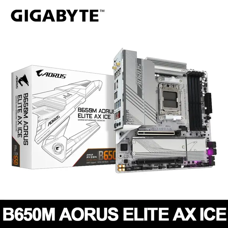 GIGABYTE B650M AORUS ELITE AX ICE