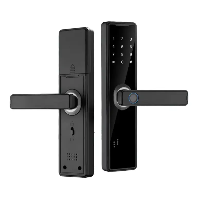 قفل الباب الذكي K7 Pro+ بنظام Tuya - بصمة إصبع بيومترية واتصال بلوتوث