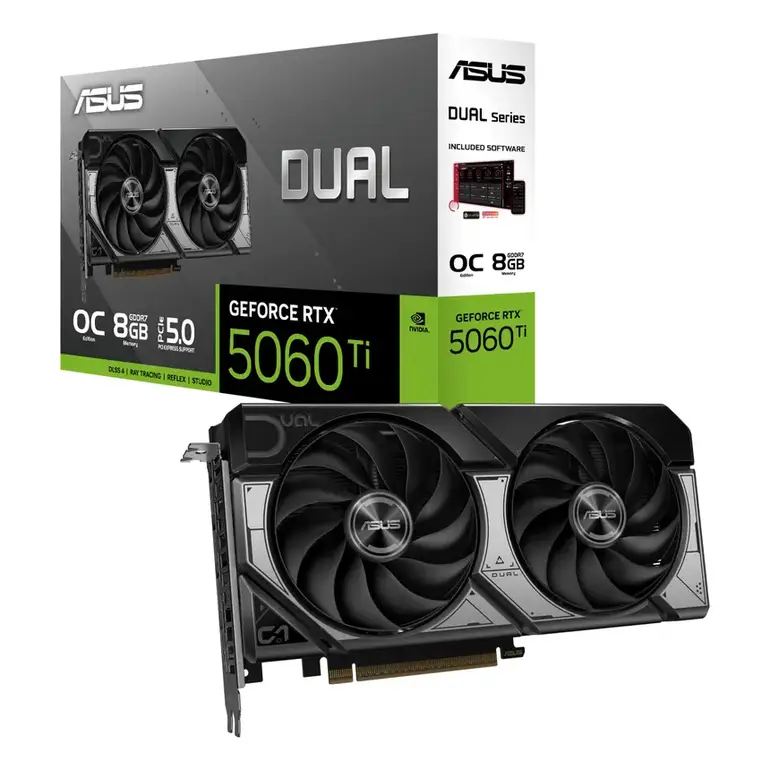 ASUS DUAL RTX 5060 TI 8GB OC كرت شاشه