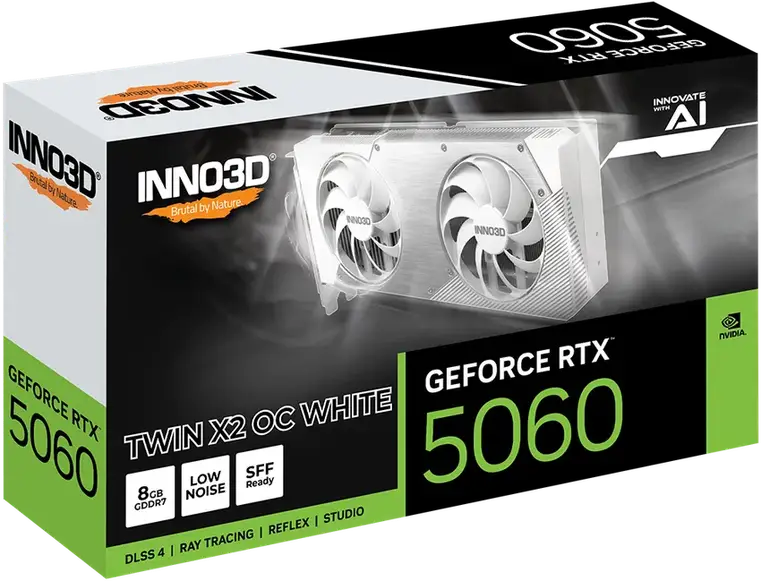 INOO3D GEFORCE RTX 5060 X2 8GB WHITE كرت شاشه