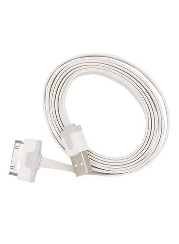 30-Pin USB Charging And Data Sync Cable White
