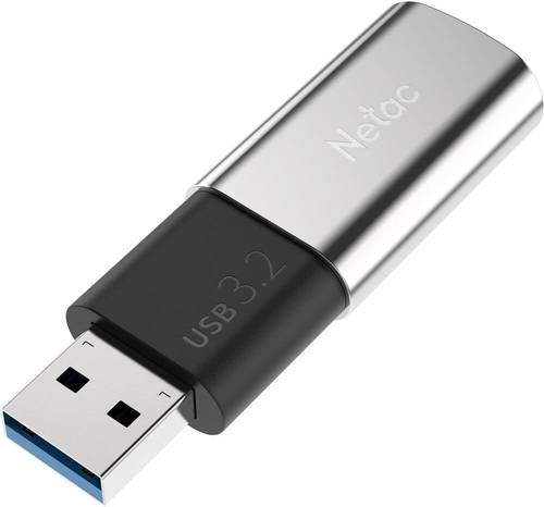 Netac USB DRIVE US2 USB3.2 256GB Flash Drive (Pen) - Silver