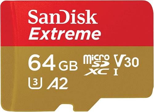 SanDisk Extreme 64GB MicroSD Card for Portable Games - SDSQXAH-064G-GN6GN