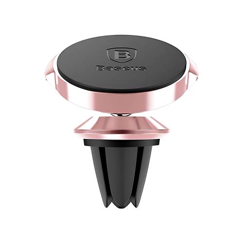 Baseus Small Ears Magnetic Car Phone Holder Compatible with All Samsung and Android Device Models - Rose Gold
