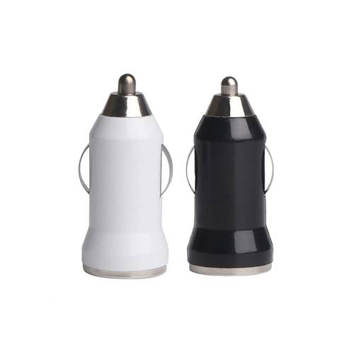 شاحن سيارة ميني USB - ابيض واسود