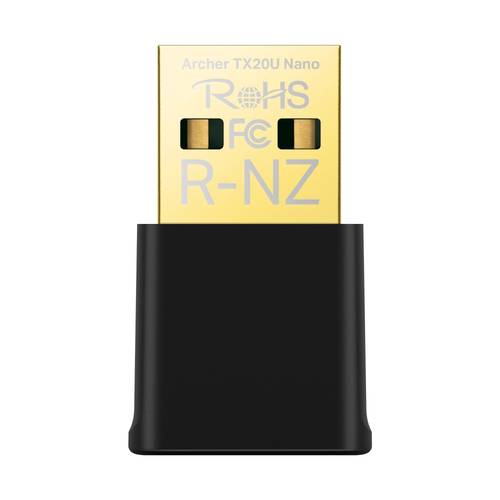 تي بي لينك محول USB نانو آرتشر TX20U لاسلكي واي فاي 6 سريع ثنائي النطاق - اسود