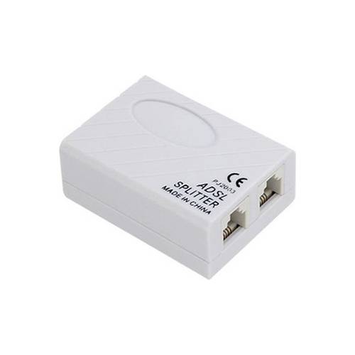 سبليتر ADSL محول/مقسم RJ11 لخط الهاتف والمودم Broadband - ابيض