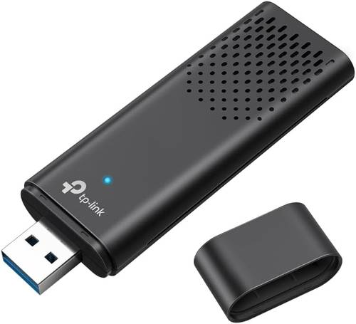 محول واي فاي 6 لاسلكي من تي بي-لينك، USB، نطاق مزدوج، (ارتشر TX20U)-اسود