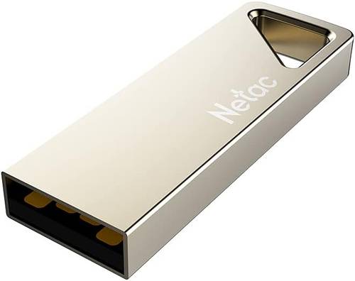 Netac U326 USB Flash Drive 64GB Pearl Nickel Zinc Alloy