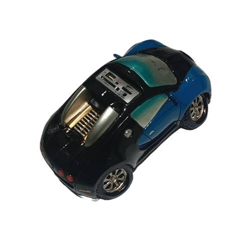 مكبر صوت بلوتوث على شكل سيارة تصميم Bugatti - اسود
