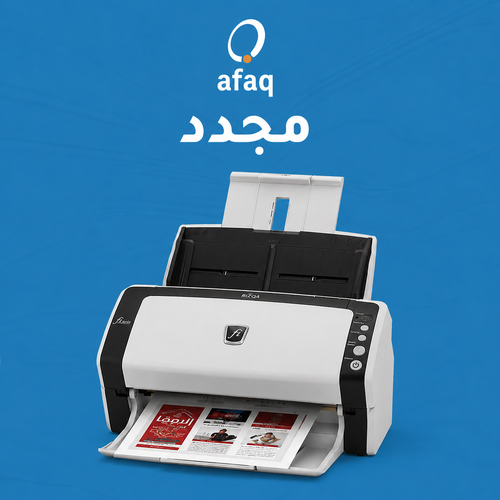 ماسح ضوئي ملون وقارئ مستندات مزدوج من Fujitsu موديل Fi-6130 بمنفذ USB مزدوج  ودعم كامل لمسح البطاقات المنقوشة - 