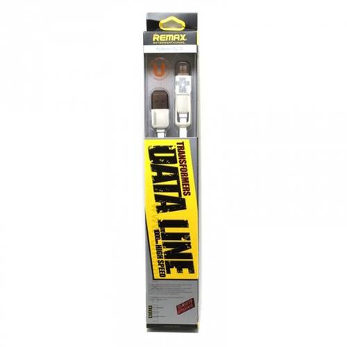 Transformer Cable 2 in 1 Dual micro USB and Lightning - White
