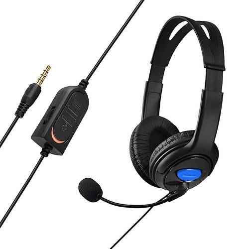 سماعة رأس سلكية للألعاب مع ميكروفون لجهاز PS4/PS5/XOne/XSeries/NSwitch/PC - اسود