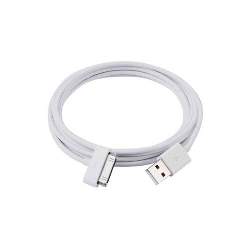 USB 30-Pin Cable for charging and data synchronization for iPhone - 3 Meters - White
