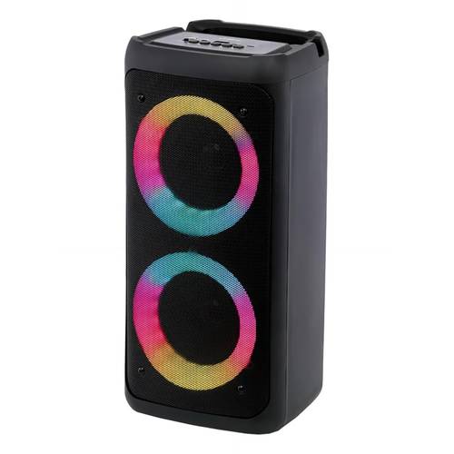 مكبر صوت لاسلكي من -iDigit- بتقنية البلوتوث مع إضاءة LED RGB وميكروفون، مكبر صوت صغير محمول يدعم مدخل TF/USB/AUX/Mic، مثالي للمنزل والسفر والنزهات الخارجية