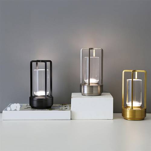 Modern LED Table Lamp for Reading, Study, Bedroom, Camping, Rechargeable - Multicolor
