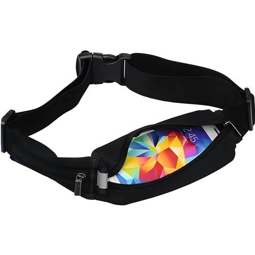 Baseus Sports Smartphone Pocket Belt  perfect for keeping your device secure while running, cycling or walking - Black