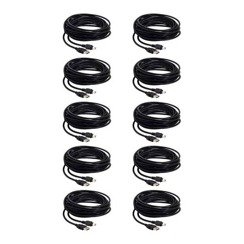 كابل بيانات 8متر USB صغير 5Pin إلى USB 2.0 ذكر للقرص الصلب والكاميرا والهاتف (10 قطع)