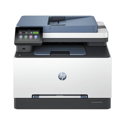اتش بي طباعة Color LaserJet Pro MFP 3303sdw لاسلكية ملونة الكل في واحد طباعة ونسخ ومسح ضوئي مع طباعة على الوجهين ودرج إدخال سعة 250 ورقة وسرعة طباعة تصل إلى 25 صفحة في الدقيقة - ابيض