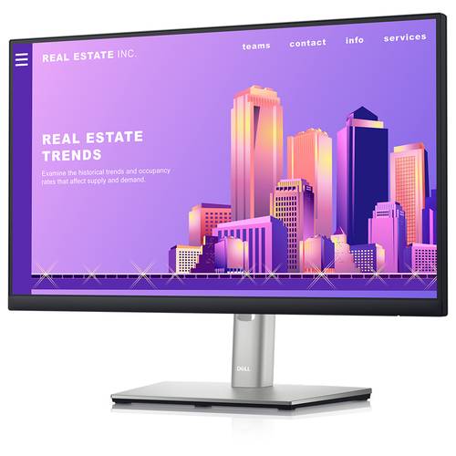 Dell P2222H 22-inch 1080p Full HD IPS Monitor with 60Hz, HDMI, DP 1.2, VGA, VESA Mount, Ideal for Everyday Work and Office - Black