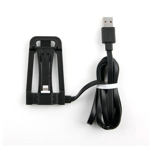 Multifunctional Stand Holder, data cable and charger for iPhone - black